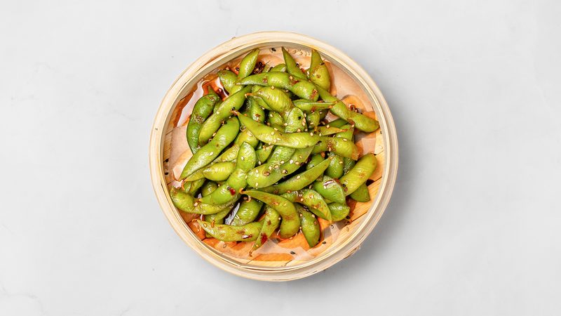 Spicy edamame beans