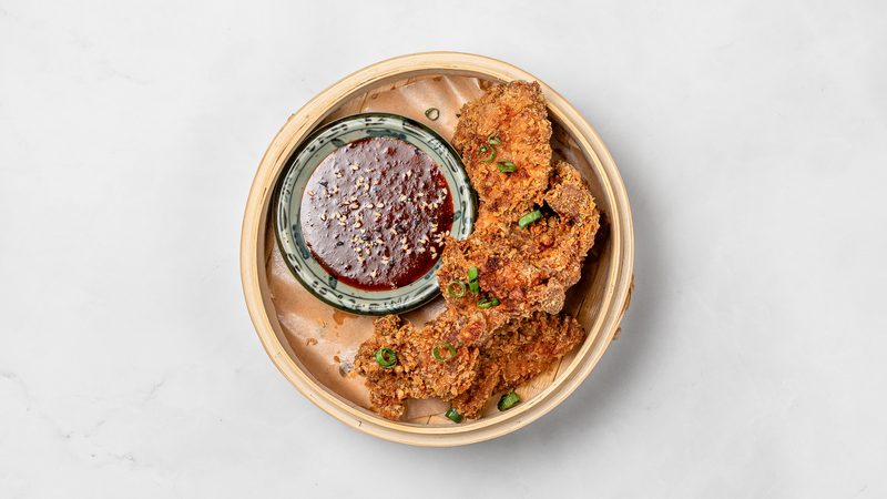 KFC chicken with Gochujang sauce