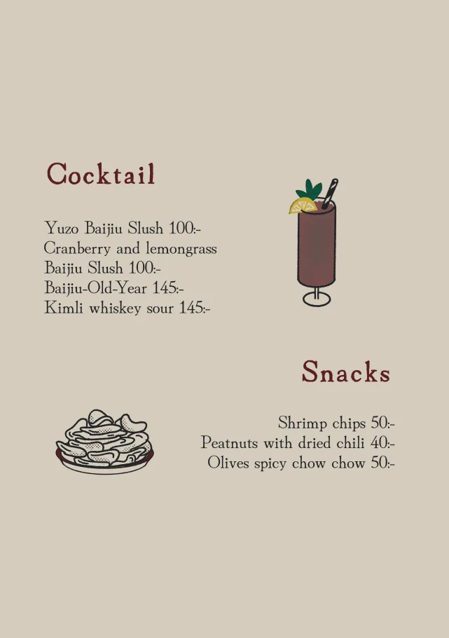 Sida 2: Cocktail och Snacks