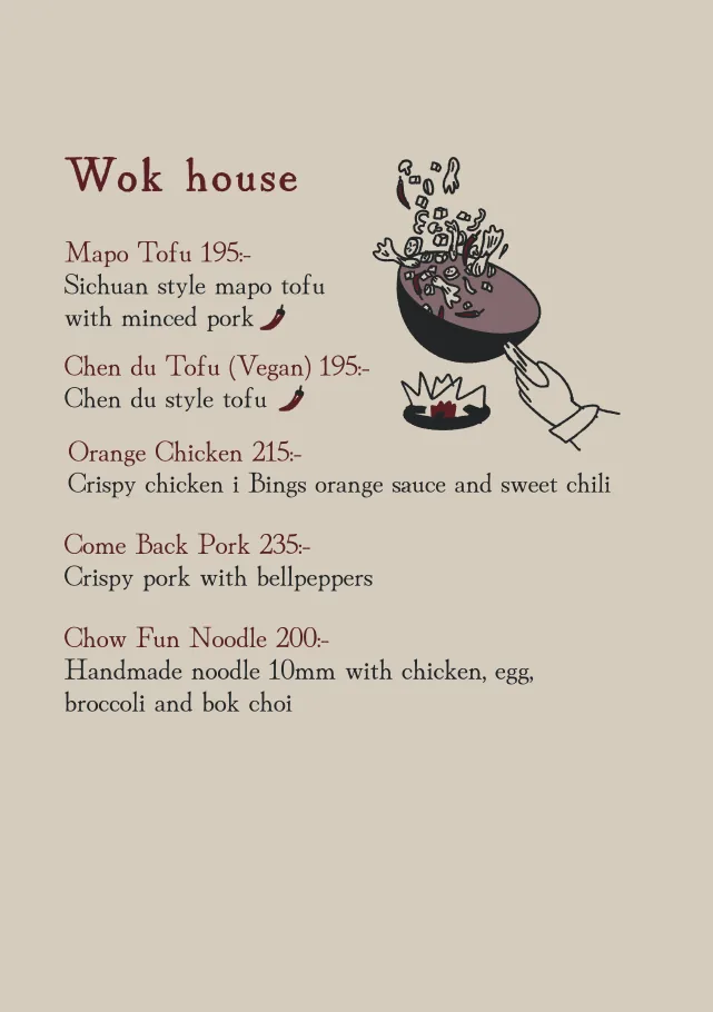 Sida 5: Wok house